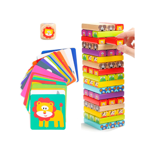 Wooden Tumble Tower Game