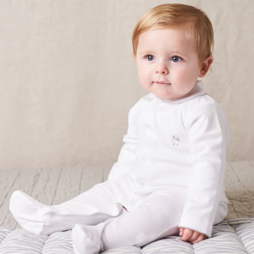 White Victoria Sheep Newborn Gift Set