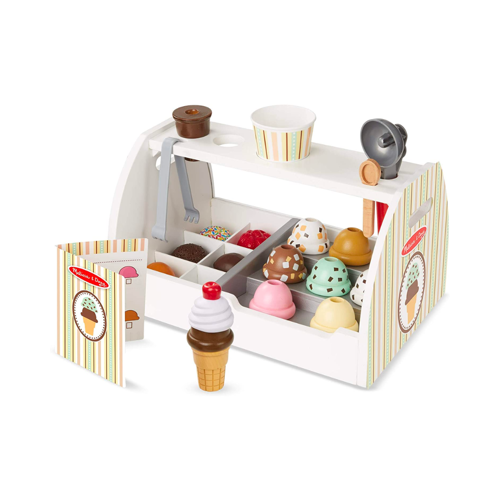 Melissa & Doug Wooden Ice Cream Set