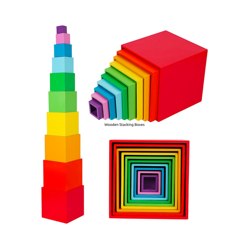 Wooden Stacking Boxes